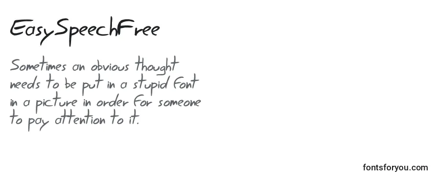 Review of the EasySpeechFree Font