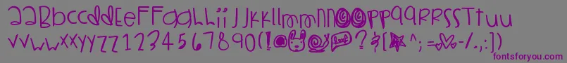 Smoothoperator Font – Purple Fonts on Gray Background