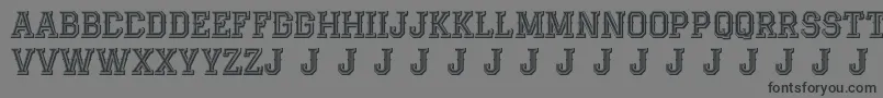 AlterdecoJackrunner Font – Black Fonts on Gray Background