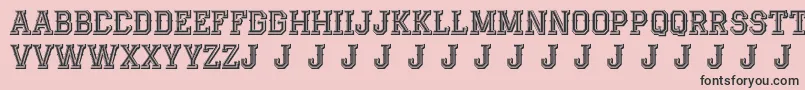 AlterdecoJackrunner Font – Black Fonts on Pink Background