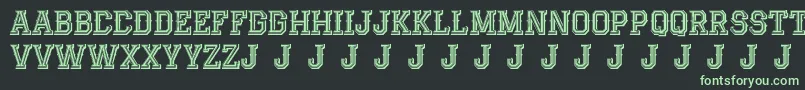 AlterdecoJackrunner Font – Green Fonts on Black Background