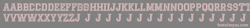 Шрифт AlterdecoJackrunner – розовые шрифты на сером фоне