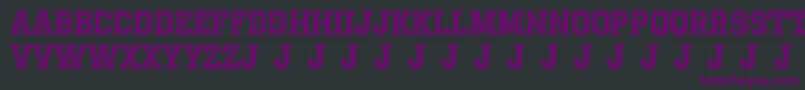 AlterdecoJackrunner Font – Purple Fonts on Black Background