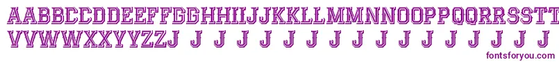 AlterdecoJackrunner Font – Purple Fonts on White Background