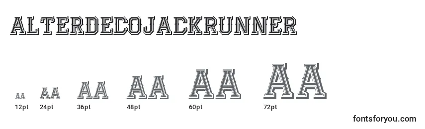 AlterdecoJackrunner Font Sizes