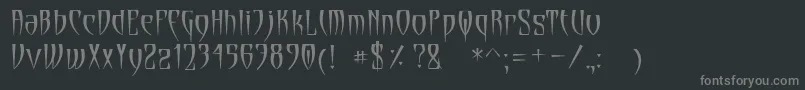 fuente Cryptik – Fuentes Grises Sobre Fondo Negro