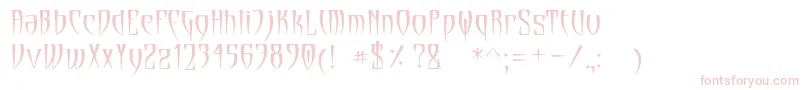 Cryptik Font – Pink Fonts on White Background