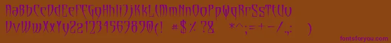 More about Cryptik Font Cryptik Font – Purple Fonts on Brown Background