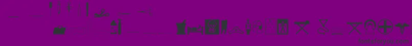 Medicineo Font – Black Fonts on Purple Background