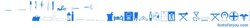 Lisätietoja Medicineo-fontista Medicineo-fontti – siniset fontit valkoisella taustalla