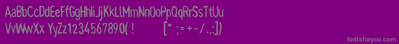 Шрифт Pynkei – серые шрифты на фиолетовом фоне
