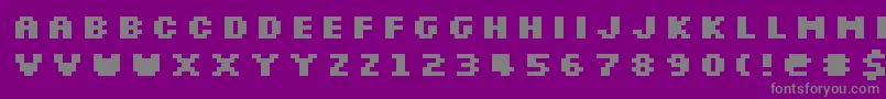 En savoir plus sur la police SilkscreenExpandedBold Police SilkscreenExpandedBold – polices grises sur fond violet