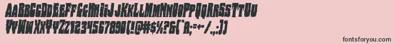 Bogbeastcondital Font – Black Fonts on Pink Background