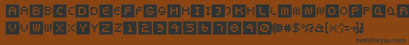 Pixeltwist Font – Black Fonts on Brown Background