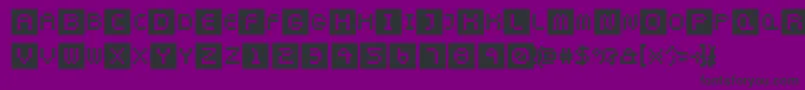 Pixeltwist Font – Black Fonts on Purple Background