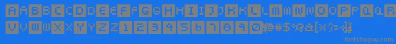 Шрифт Pixeltwist – серые шрифты на синем фоне