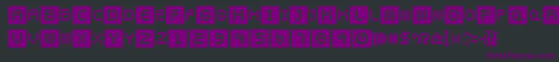 Police Pixeltwist – polices violettes sur fond noir