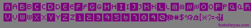 Pixeltwist Font – Purple Fonts on Gray Background
