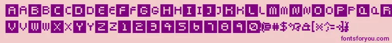 Pixeltwist Font – Purple Fonts on Pink Background