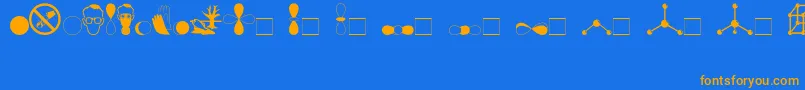 Divchem-fontti – oranssit fontit sinisellä taustalla
