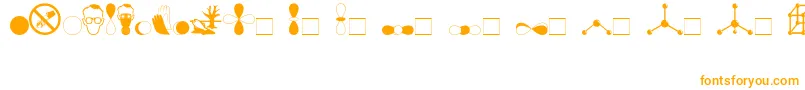 Шрифт Divchem – оранжевые шрифты