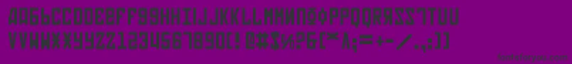 Soviet-Schriftart – Schwarze Schriften auf violettem Hintergrund