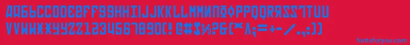 fuente Soviet – Fuentes Azules Sobre Fondo Rojo