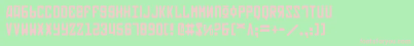 Soviet Font – Pink Fonts on Green Background