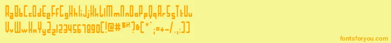 MaiTai Font – Orange Fonts on Yellow Background