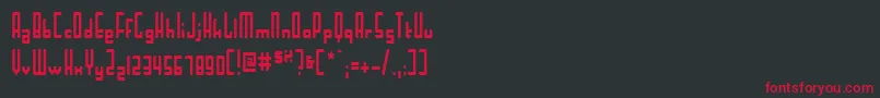MaiTai Font – Red Fonts on Black Background
