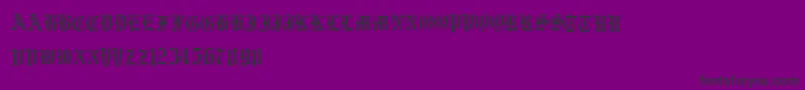Vorname Font – Black Fonts on Purple Background
