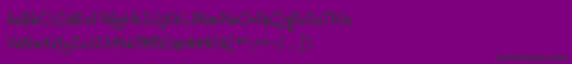 CashewAppleAleBold Font – Black Fonts on Purple Background