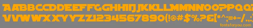 SfDistantGalaxyAlternate Font – Orange Fonts on Gray Background