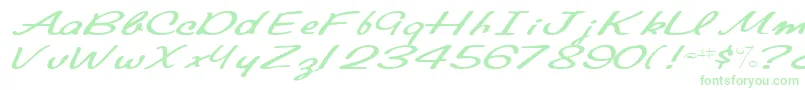Elainefont81RegularTtext Font – Green Fonts on White Background