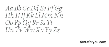 ObeliskitcTtLightItalic Font