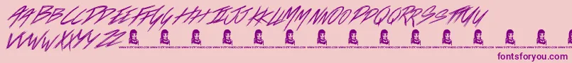 More about LoadsOfLove Font LoadsOfLove Font – Purple Fonts on Pink Background