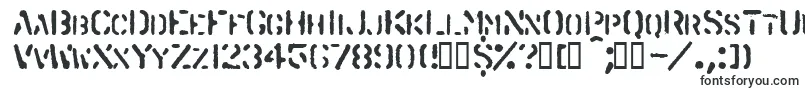 Шрифт Spraystencil – шрифты для Adobe Reader