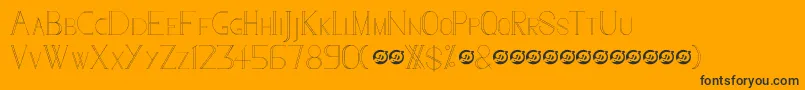 GoToTheSky Font – Black Fonts on Orange Background