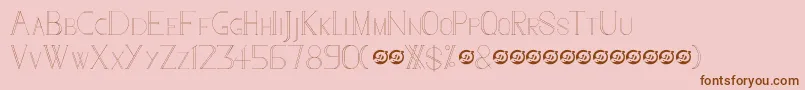 GoToTheSky Font – Brown Fonts on Pink Background