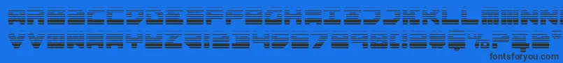 Omega3Gradient Font – Black Fonts on Blue Background