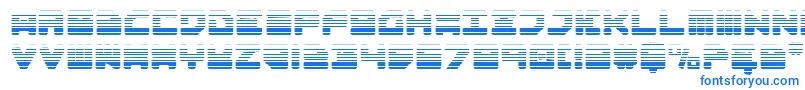 Omega3Gradient-fontti – siniset fontit valkoisella taustalla
