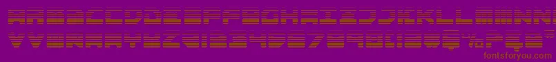 Шрифт Omega3Gradient – коричневые шрифты на фиолетовом фоне