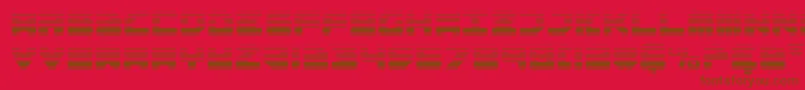 Omega3Gradient Font – Brown Fonts on Red Background