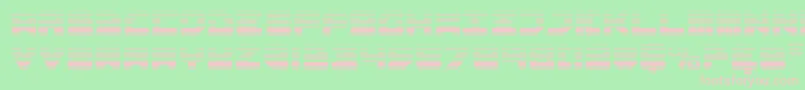 Omega3Gradient Font – Pink Fonts on Green Background