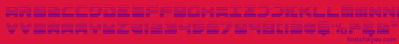 Omega3Gradient-fontti – violetit fontit punaisella taustalla