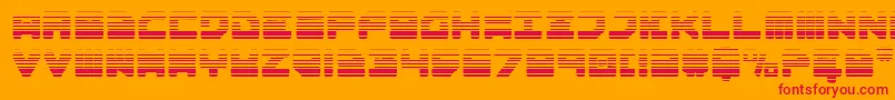 Omega3Gradient Font – Red Fonts on Orange Background
