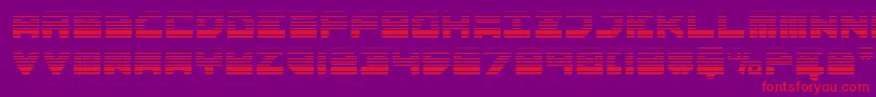Omega3Gradient Font – Red Fonts on Purple Background