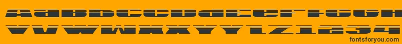 Usag Font – Black Fonts on Orange Background