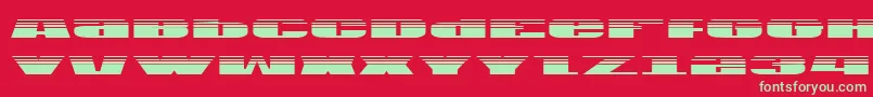 Usag Font – Green Fonts on Red Background