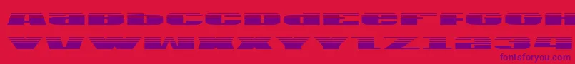 Usag Font – Purple Fonts on Red Background